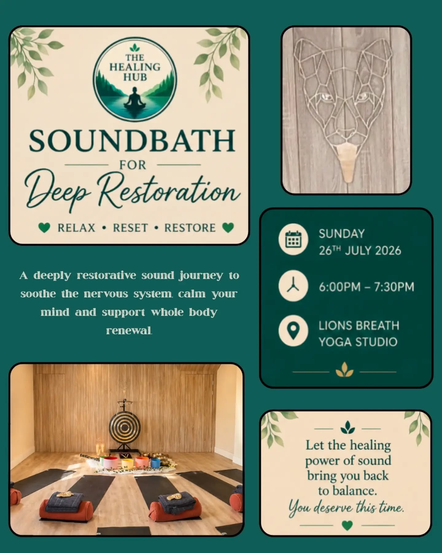 Soundbath for Deep Restoration
